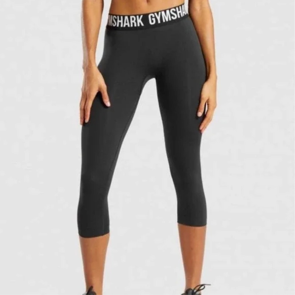 Gymshark Fit Seamless Cropped Leggings Black